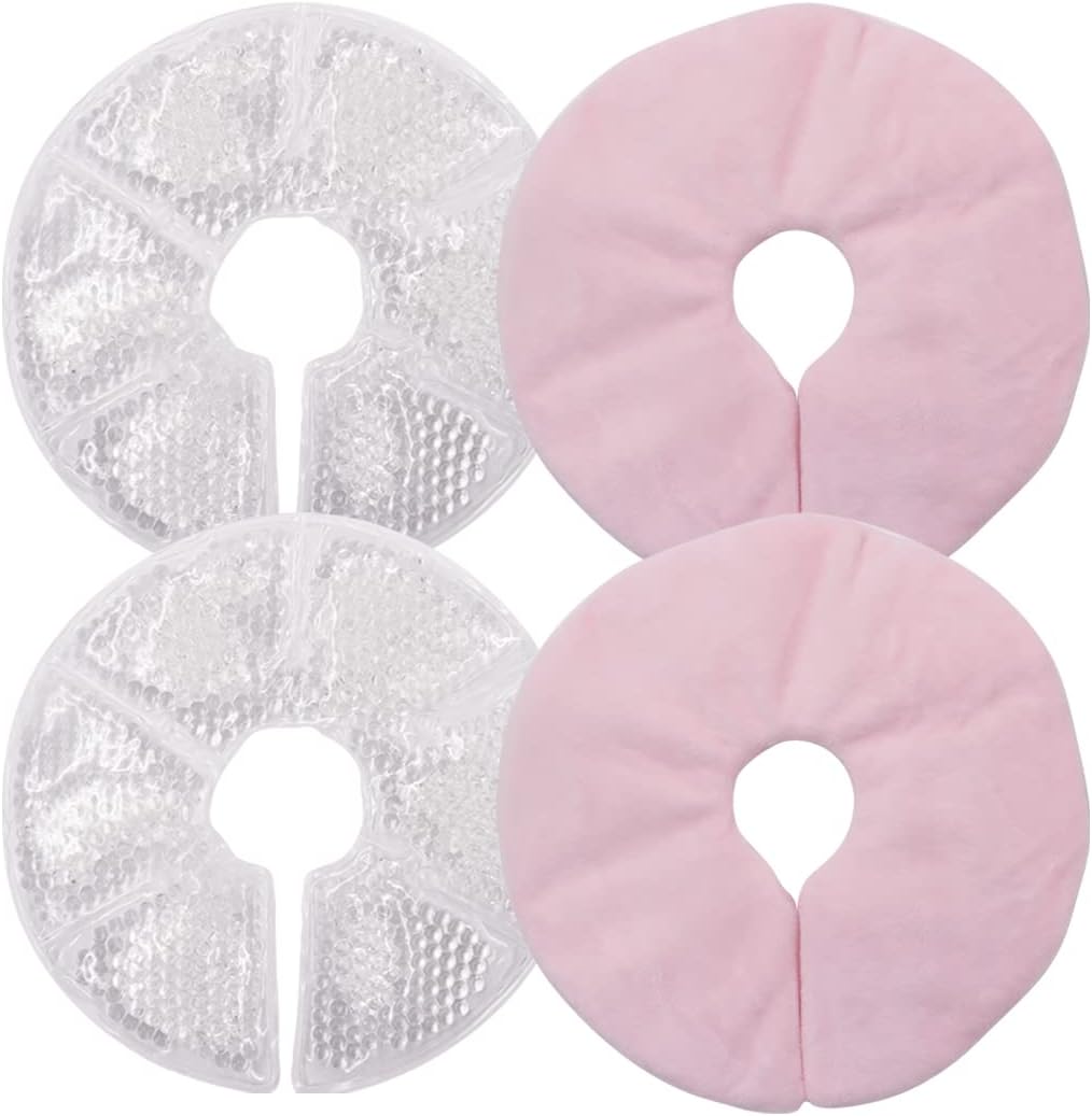 coussinet d allaitement gel therapie rose hors enveloppe tissu