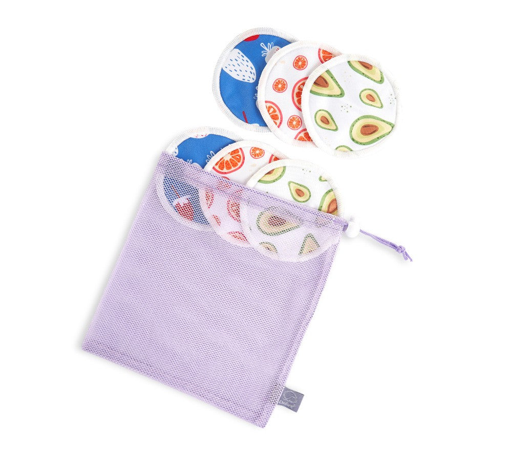 6 coussinet allaitement avec sac de lavage fruits