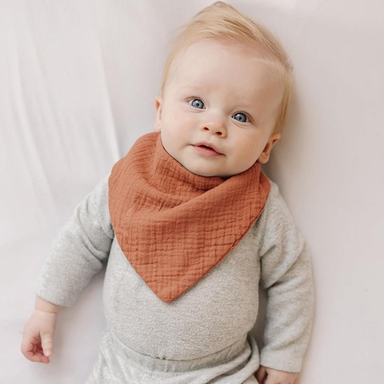 Bavoir bandana | Mousseline - Le Nid de Maman