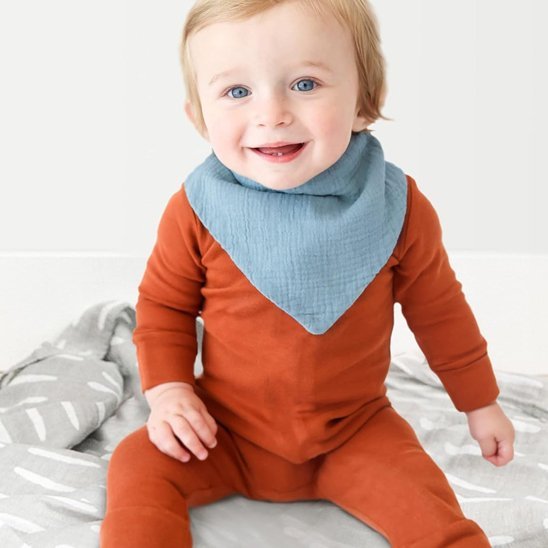 Bavoir bandana | Mousseline - Le Nid de Maman