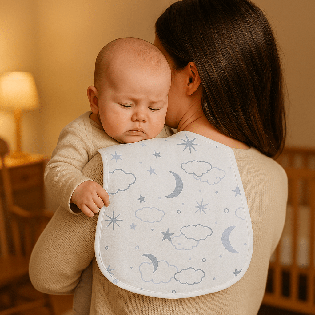 Bavoir Bébé |Chiffon rot coton - Le Nid de Maman