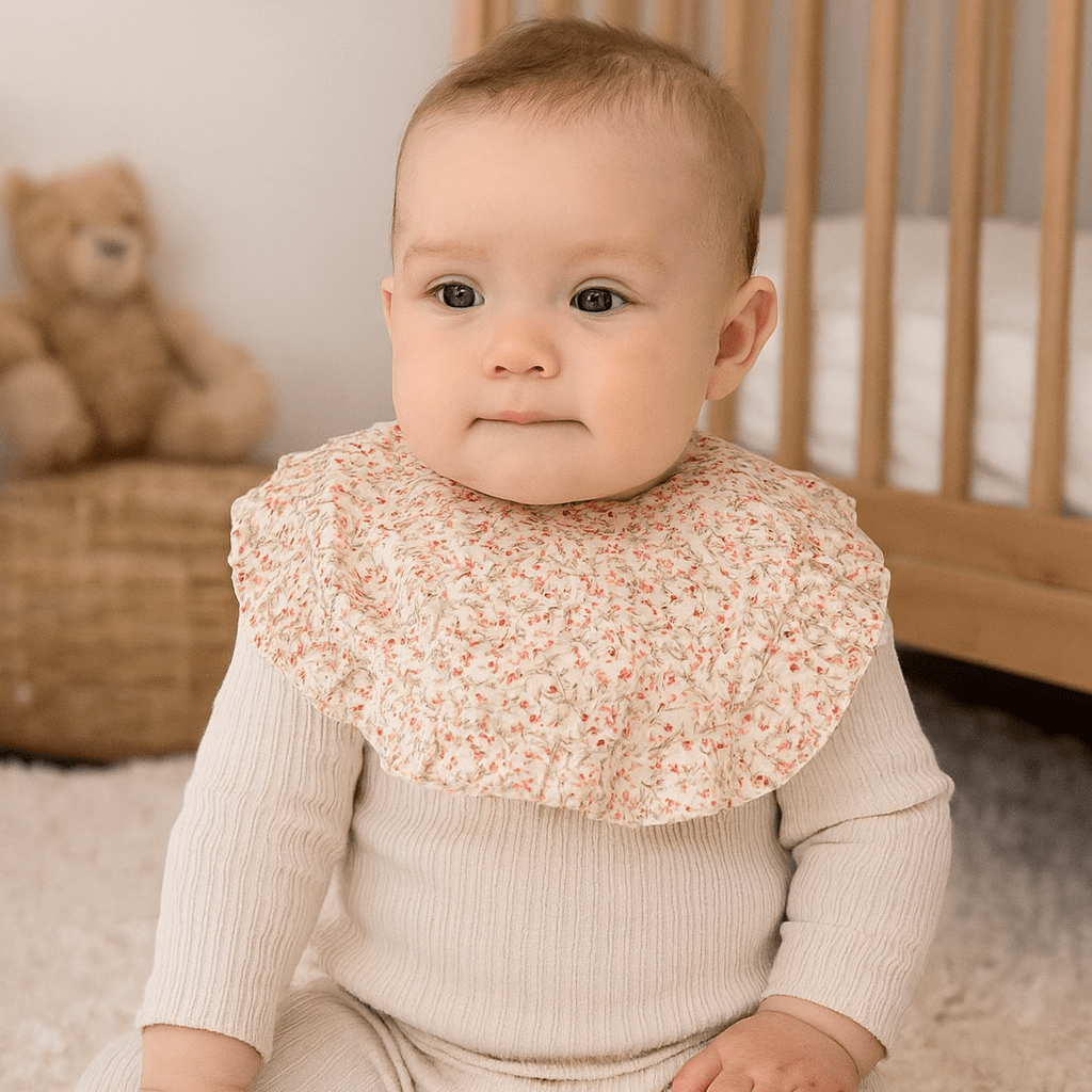 Bavoir pour bebe | floraison - Le Nid de Maman
