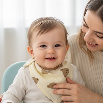 bébé porte Bavoir bandana 