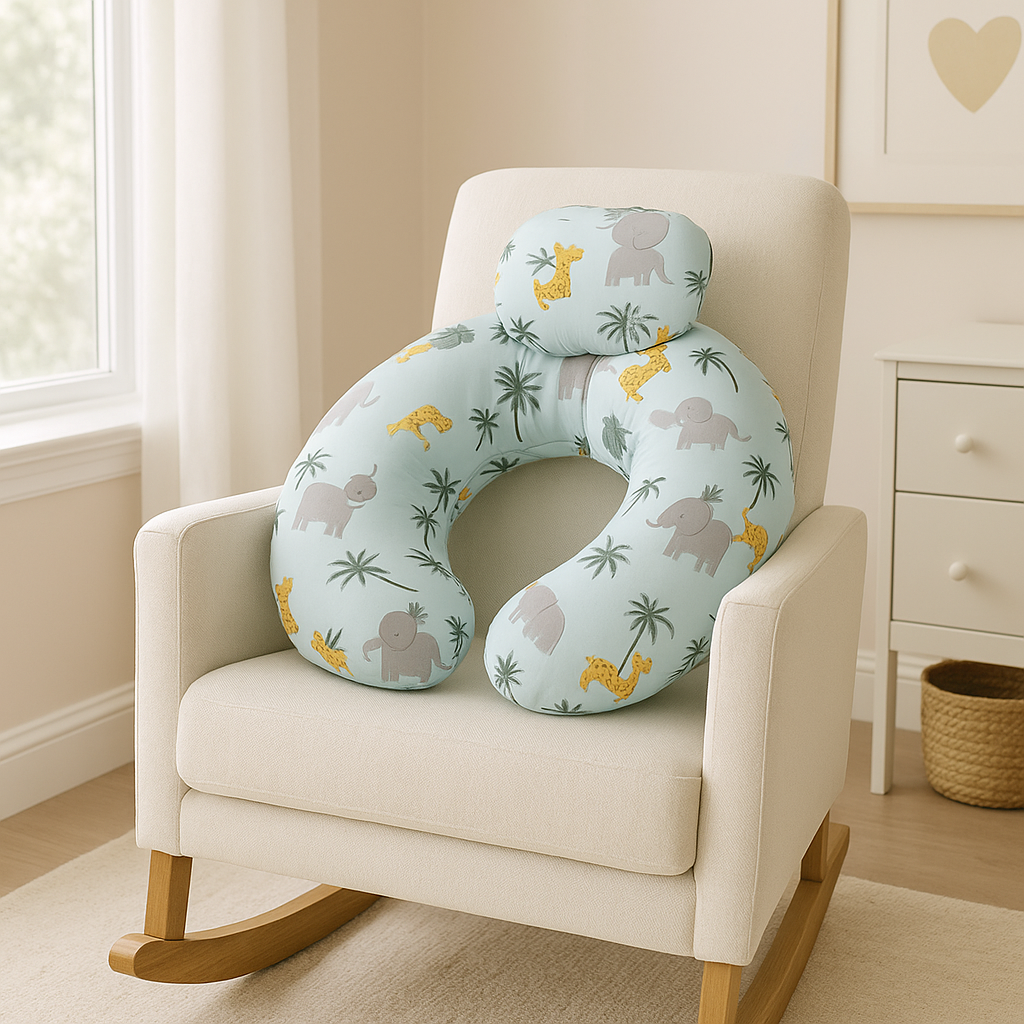 coussin d allaitement doux repos sur chaise bercante