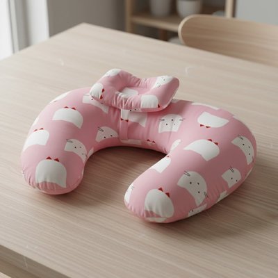 Coussin d'allaitement Ergolait sur table