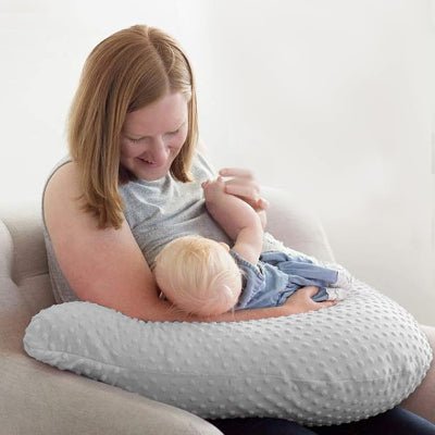 Coussin d'Allaitement - MamiCuddle™ - Gris - Le Nid de Maman