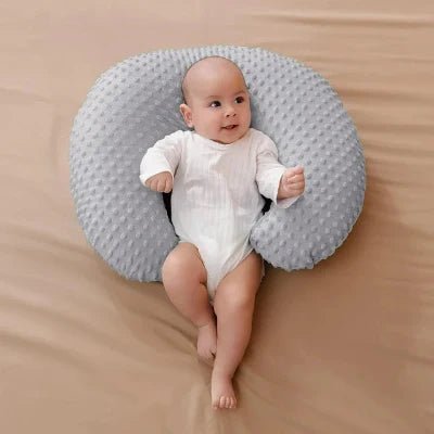 Coussin d'Allaitement - MamiCuddle™ - Gris - Le Nid de Maman