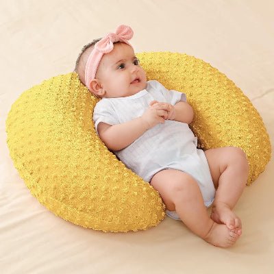 Coussin d'Allaitement - MamiCuddle™ - Jaune - Le Nid de Maman