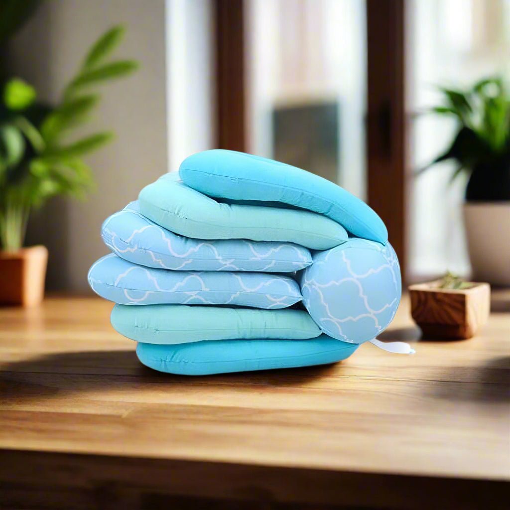 Coussin d'Allaitement - SnuggleFeed™ - Bleu - Le Nid de Maman