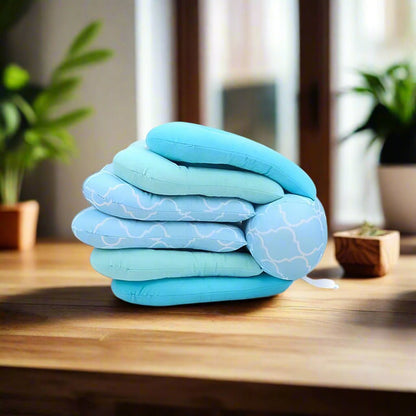 Coussin d'Allaitement - SnuggleFeed™ - Bleu - Le Nid de Maman
