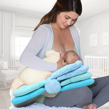 Coussin d'Allaitement - SnuggleFeed™ - Bleu - Le Nid de Maman
