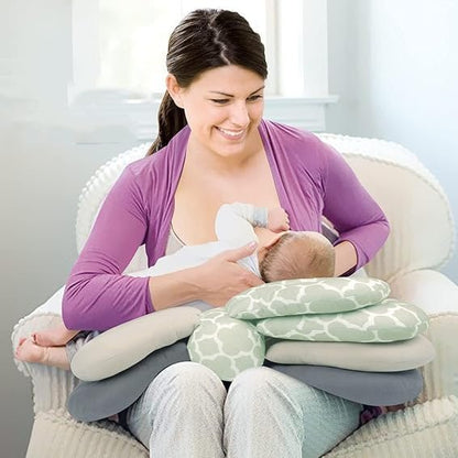 Coussin d'Allaitement - SnuggleFeed™ - Gris - Le Nid de Maman