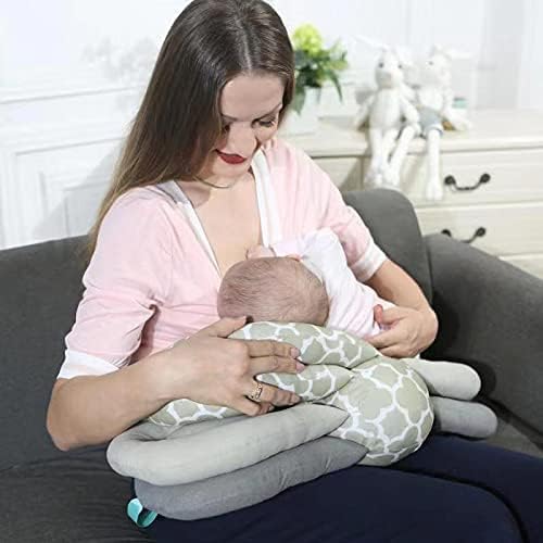 Coussin d'Allaitement - SnuggleFeed™ - Gris - Le Nid de Maman