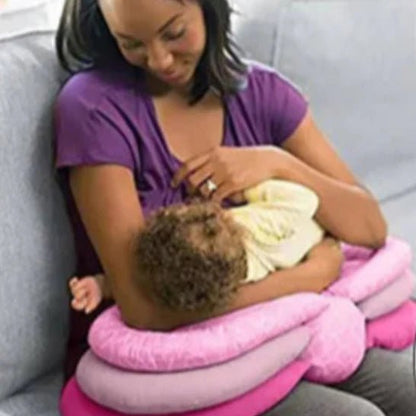 Coussin d'Allaitement - SnuggleFeed™ - Rose - Le Nid de Maman