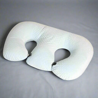 Coussin d'Allaitement - TwinCuddle™ - Bleu Ciel - Le Nid de Maman