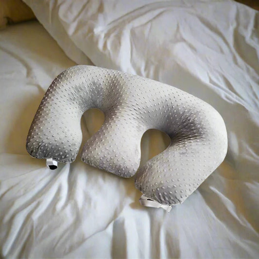 Coussin d'Allaitement - TwinCuddle™ - Gris - Le Nid de Maman