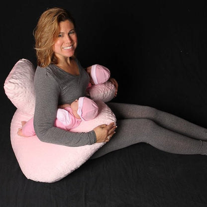 Coussin d'Allaitement - TwinCuddle™ - Rose - Le Nid de Maman