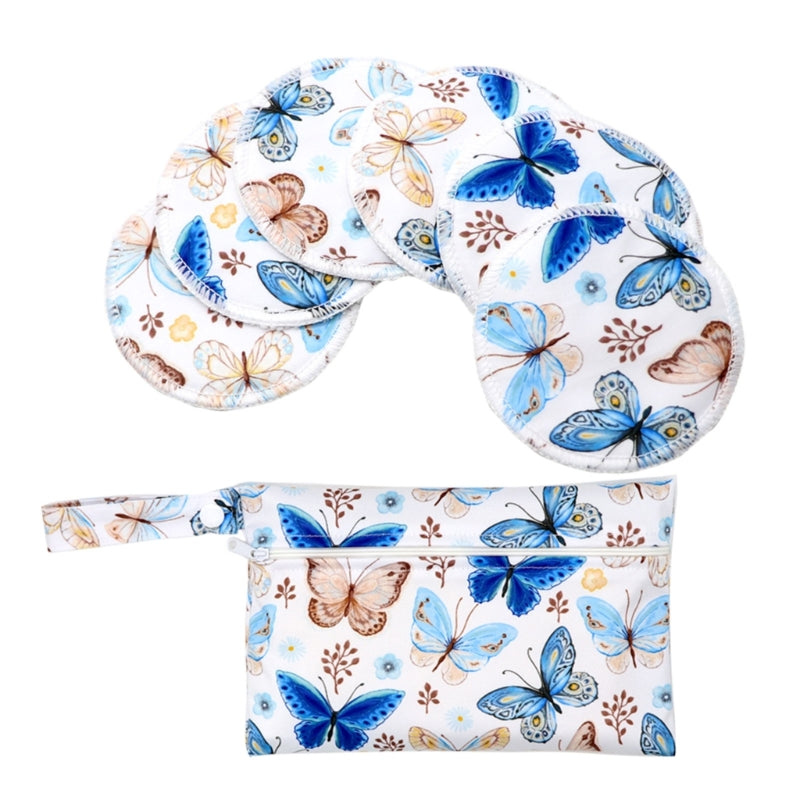 coussinet d allaitement bamboo reutilisable papillons