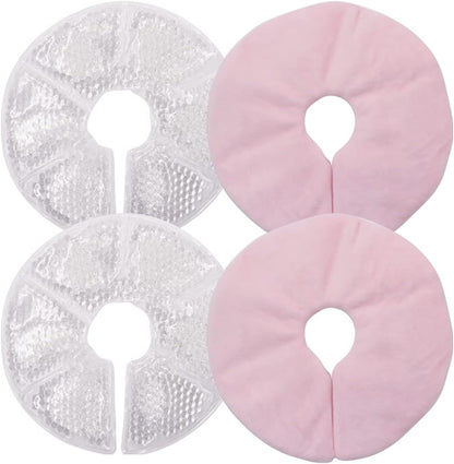 coussinet d allaitement gel therapie rose hors enveloppe tissu