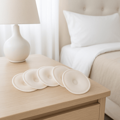 Coussinets d'allaitement lavables | Coton - Le Nid de Maman