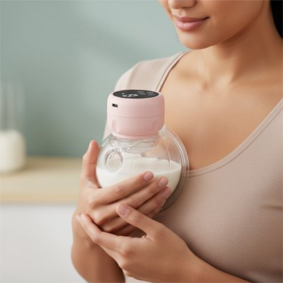 femme tient Tire-lait portatif LactoProd