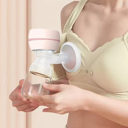 femme utilisant tire lait Portable Silencieux avec soutien gorge d allaitement