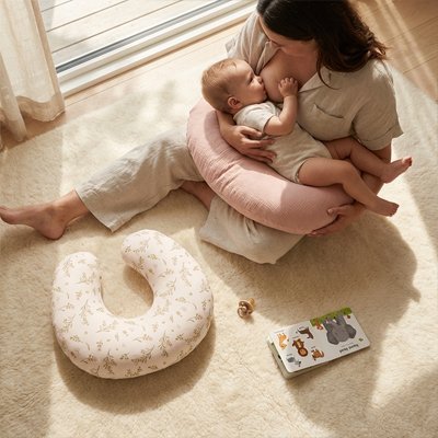 Housse coussin allaitement | Coton lavable - Le Nid de Maman
