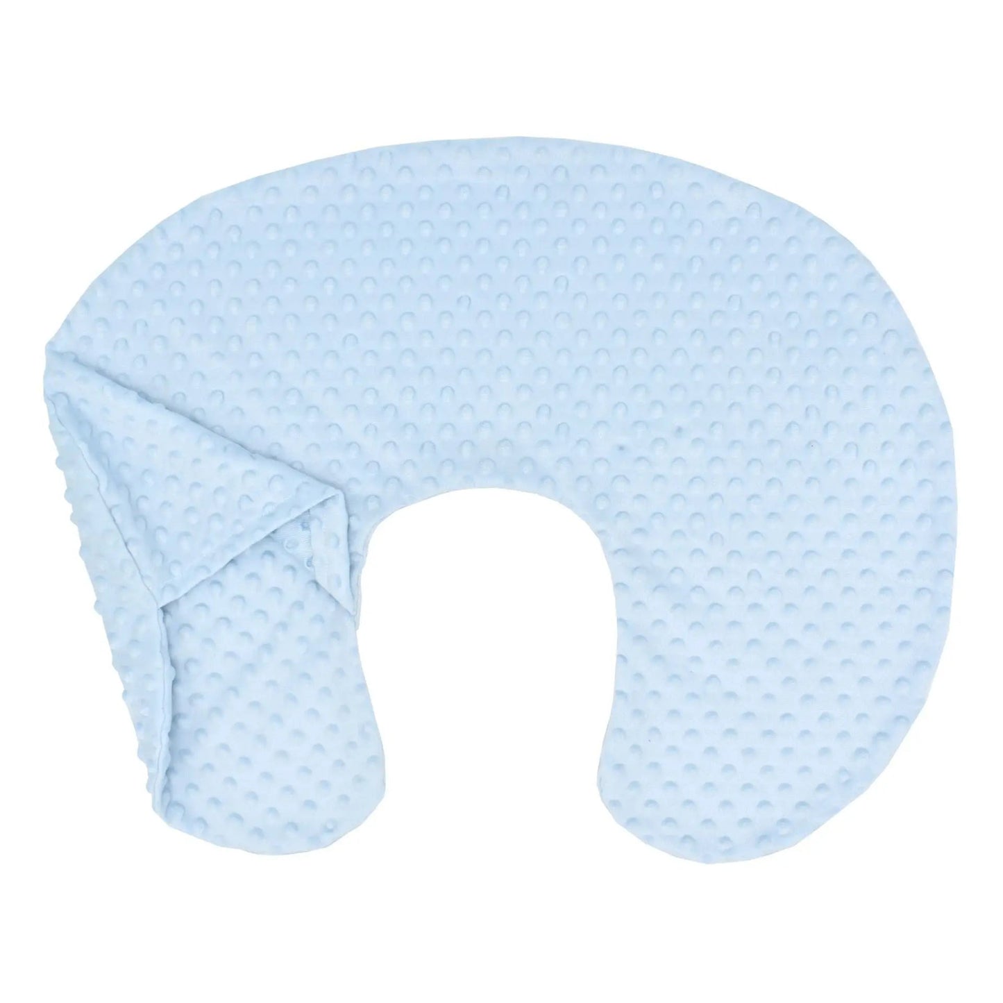 Housse coussin allaitement Sensory Touch bleue