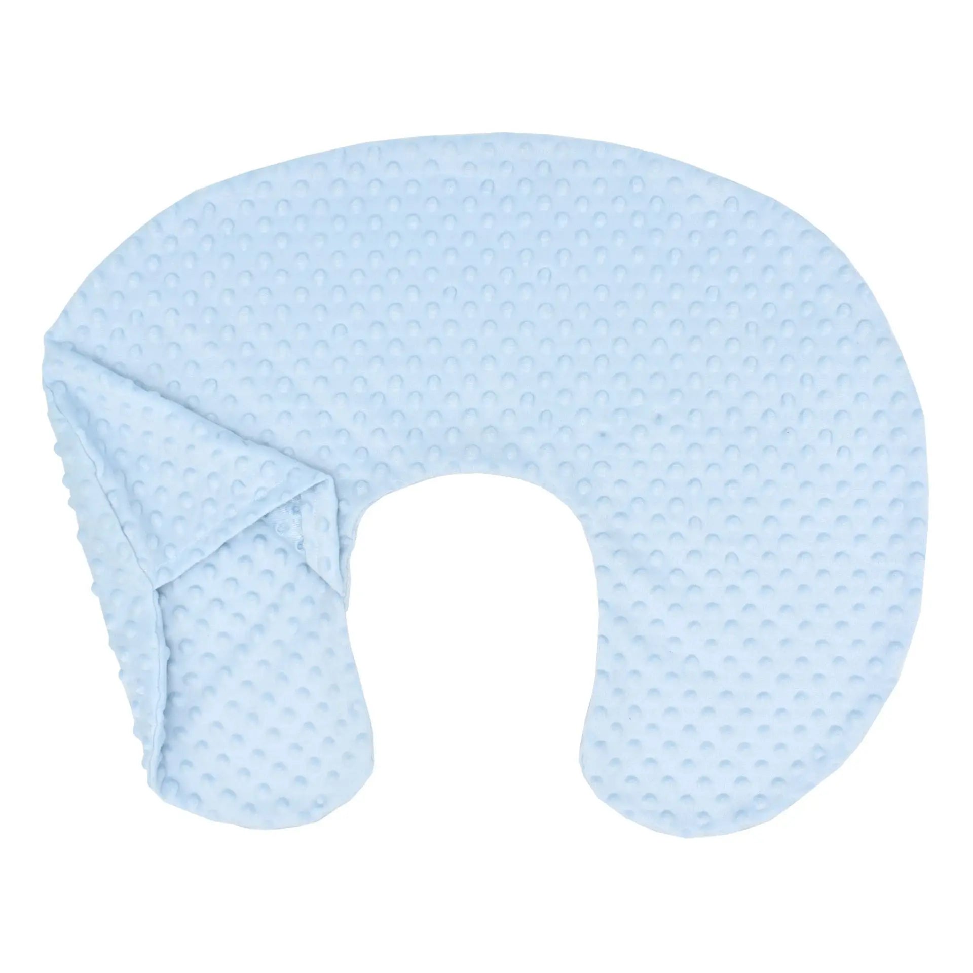Housse coussin allaitement Sensory Touch bleue