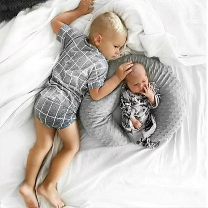 Housse coussin allaitement Sensory Touch grise