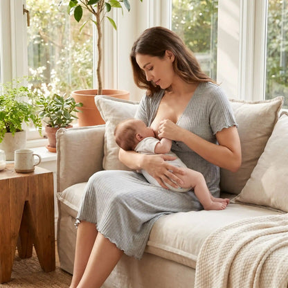 Robe allaitement | Cache - Cœur versatile - Le Nid de Maman