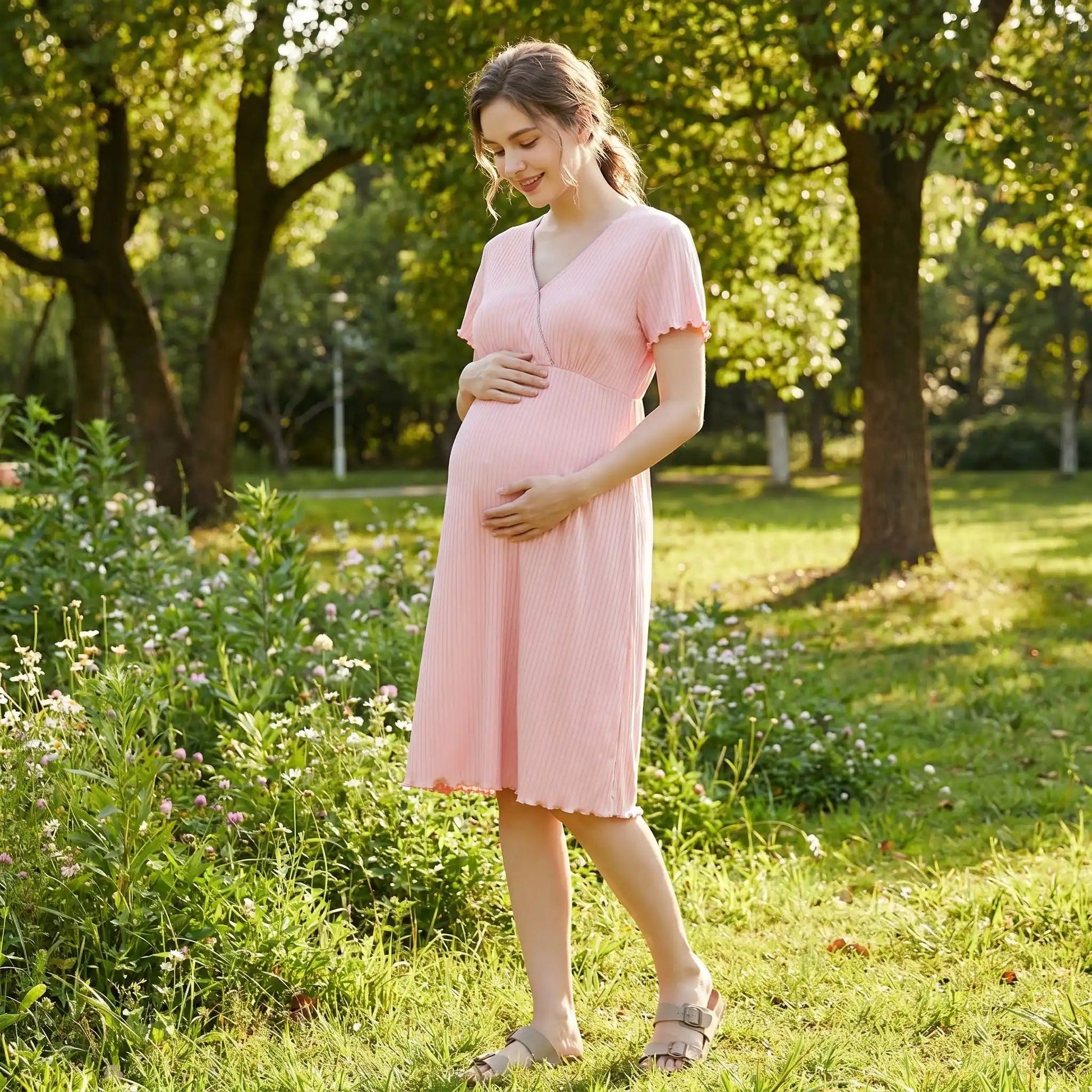 Robe allaitement | Cache - Cœur versatile - Le Nid de Maman