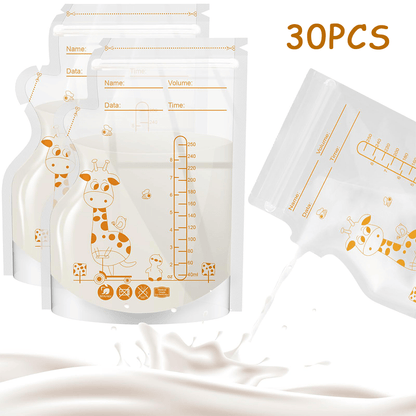 sachet conservation lait maternel securmum girafe 30 pieces