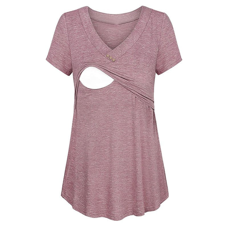 t shirt allaitement | Col en v - Le Nid de Maman